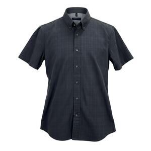 NWOT Abercrombie & Fitch Super Slim Stretch Shirt Mens L Dark Gray SS